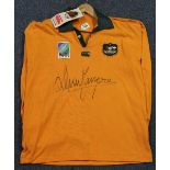Rugby world cup 1995 signed Australia jersey by David Campese, with certificate. (B.P. 24% incl.