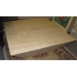 Large Italian marble square coffee table. (B.P. 24% incl.