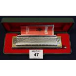 Hohner chromonica 270 harmonica in original case. (B.P. 24% incl.