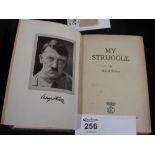 Adolf Hitler, 'My Struggle' (better known as 'Mein Kampf') with Stalag X1A stamp on first page.