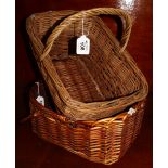 Two wicker baskets. (2) (B.P. 24% incl.