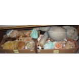 Two boxes of soft toys, various. (2) (B.P. 24% incl.