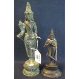 Standing cast bronze figure of the Bodhisattva Avalokiteshvara,