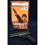 Webley Mark II .22 air pistol in original box. (B.P. 24% incl.