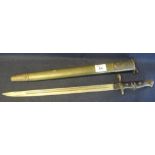 American First World War period Remington bayonet dated 1918 and with original scabbard. (B.P.