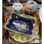 Tray of Carlton Ware items to include; scallop dish with lobster decoration,