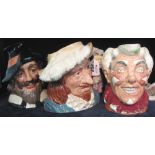 Three Royal Doulton character jugs to include; 'Guy Fawkes' D6861,