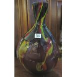 Heavy art glass flask shaped vase in Murano style. (B.P. 24% incl.