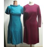 Four vintage 50's/60's shift dresses to include;