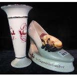 Advertising - ceramic shop display model for Van-Dal shoes in the form of a cat sleeping on a