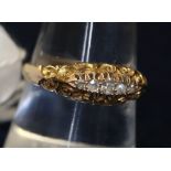 18ct gold diamond set ring (B.P. 24% incl. VAT) CONDITION REPORT: Weight - 2.