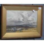 J Scott Harrison, 'Crossfell from Shap Westmorland', signed, watercolours.