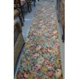Axminster floral hall runner. (B.P. 24% incl.