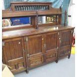 Early 20th century mahogany mirror-back sideboard. (B.P. 24% incl.