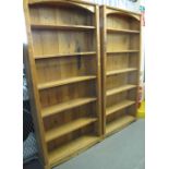 Pair of pine open bookcases (2). (B.P. 24% incl.