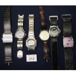 Collection of assorted modern gent's wristwatches, various to include; Storm chronograph. (B.P.