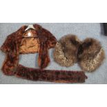 Collection of fur stoles to include; a fox fur stole and two brown fur stoles. (3) (B.P. 24% incl.