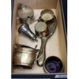 Assorted silver and other white metal condiment items etc. (B.P. 24% incl.