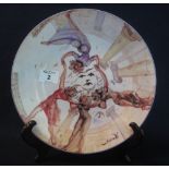 Limoges porcelain plate by Demart Pro Arte, being a limited edition after a design by Salvador Dali.
