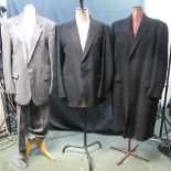 Collection of vintage men's clothing to include: four men's suit jackets;