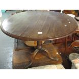 19th Century mahogany tilt top tripod table. (B.P. 24% incl.