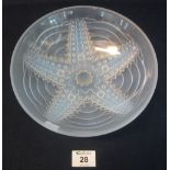French irredescent glass starfish design bowl, 23cm diameter approx. (B.P. 24% incl.