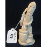 Chinese figure of Shou-Lao, the god of longevity (possibly ivory). 12cm high approx. (B.P.