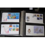 Guernsey collection of First Day Covers in three boxed Lindner albums 1991 to 2003 period. (B.P.