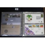 Two Royal Mail boxed albums of coins First Day Covers. 1983 - 2003 period. (B.P. 24% incl.