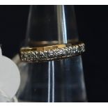 9ct gold diamond set half eternity star ring (B.P. 24% incl.