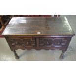 18th century style oak dresser base. (B.P. 24% incl.