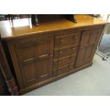 Modern elm Ercol sideboard with gold label. (B.P. 24% incl.