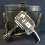 Bolex paillard vintage cinecamera with pistol grip and original case. (B.P. 24% incl.