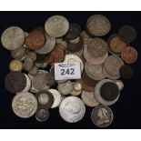 Bag of assorted mixed GB coinage, some silver including; crowns, sixpences, half crowns etc. (B.P.