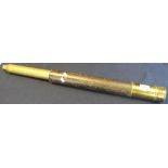 Brass single drawer telescope marked 'Cameron & Blakeney Glasgow and Sunderland',