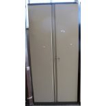 Modern metal, two-door, blind paneled office cabinets/ lockers. (B.P. 24% incl.