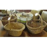 Collection of wicker and similar baskets. (B.P. 24% incl.