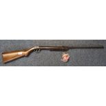 German Haenel .77 break action air rifle with semi pistol grip stock. One tin pellets. (B.P.