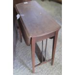 Edwardian mahogany Sutherland type table. Water damaged. No estimate, no reserve. (B.P. 24% incl.