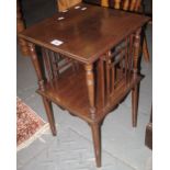 Small Edwardian mahogany occasional table with under tier. (B.P. 24% incl.
