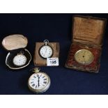 Silver plated, top wind, open faced Goliath pocket watch, silver open faced top wind pocket watch,