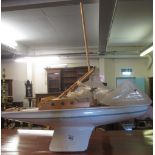 Model study of a painted pond yacht. (B.P. 24% incl.