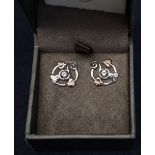 Clogau silver 'origin' earrings. (B.P. 24% incl.