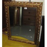 2 modern mirrors, one with gilded foliate pierce decoration (2). (B.P. 24% incl.