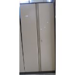 Modern metal, two-door, blind paneled office cabinets/ lockers. (B.P. 24% incl.