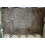 19th Century Damask Nativity wall hanging worked on an 18th Century loom. (B.P. 24% incl.