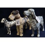 Beswick china figure of a Dalmatian together with a Beswick retriever,