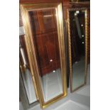 Three modern mirrors, two gilt framed, one with a silvered fram (3). (B.P. 24% incl.