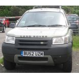 2003 Landrover Freelander Hardback. Reg. number BU52 UZM.