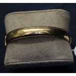 9ct gold bangle approx weight 13.9g. (B.P. 24% incl.